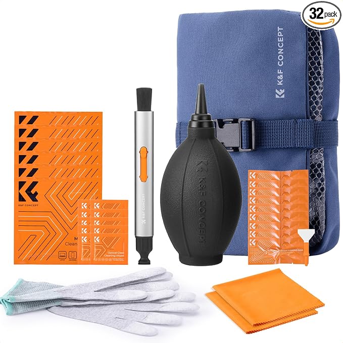 K&F CONCEPT 32-in-1 Camera Lens Cleaning Kit by KFCONCEPT