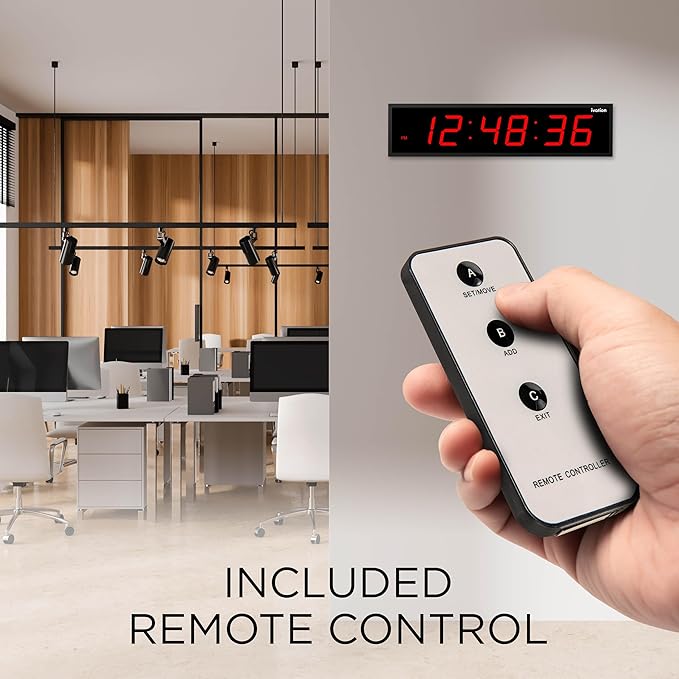 Ivation Oversized Large Digital Wall Clock - Image 5