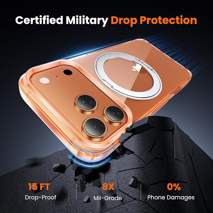 toushion 3 in 1 for iPhone 17 Pro Case Stand |Build in Kickstand, Screen - Image 3