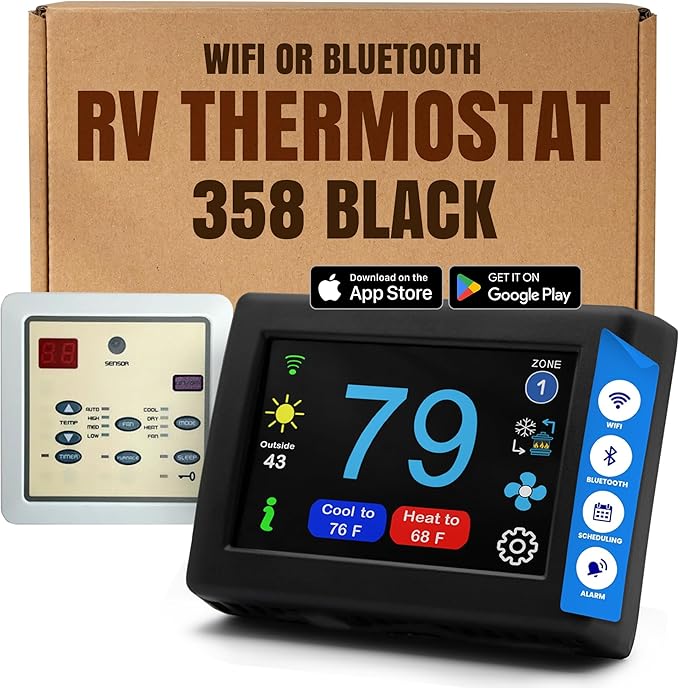MICRO-AIR EasyTouch Digital RV Thermostat Replacement by MicroAir