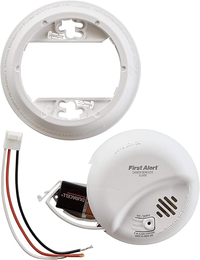 First Alert BRK Carbon Monoxide Detector, Hardwired Alarm - Image 4