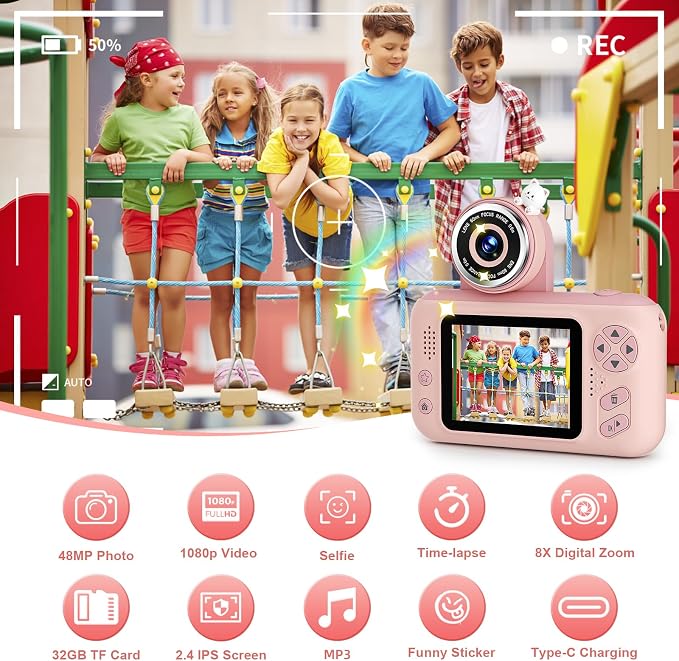 Makolle Kids Camera Toys for Girls 3-12 Year Old, - Image 6