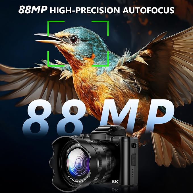 8K Digital Camera, 88MP WiFi Cameras - Image 3