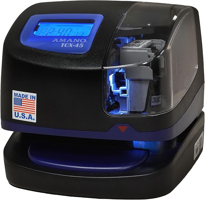 Amano TCX-45 Atomic Employee Clock by AMANO