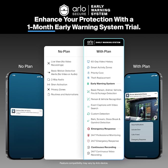 Arlo Pro 3 Floodlight Camera + Outdoor Charging Cable | Home Security Camera - Image 2