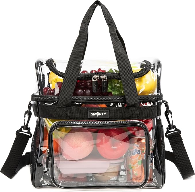 J.CARP Clear Bag Heavy Duty Backpack Durable Transparent See Through Bag by JCARP