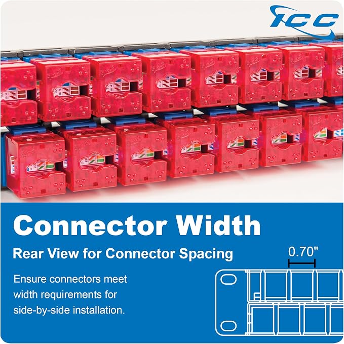 ICC 48 Port Blank Keystone 1U Patch Panel - Image 6