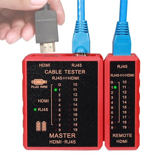 HDMI Tester Portable High Definition Network Cable Tester Checker by Therathy