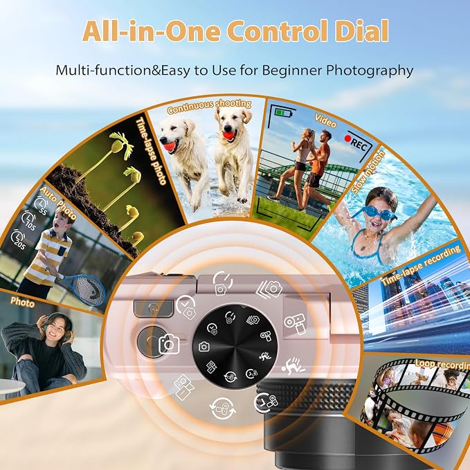 4K Digital Camera for Photography, 64MP Compact Vlogging Camera - Image 7
