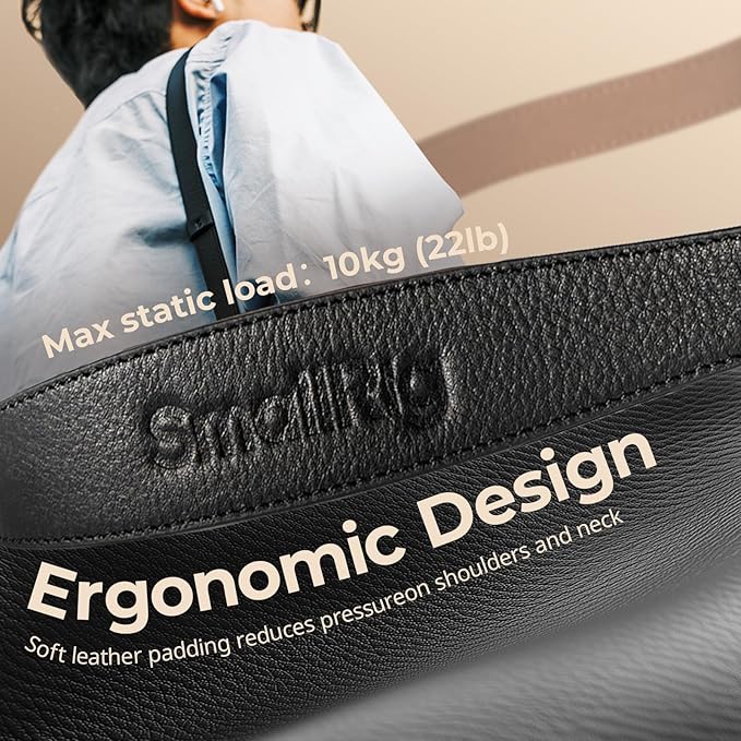 SMALLRIG Universal Leather Camera Neck Shoulder Strap - Image 4