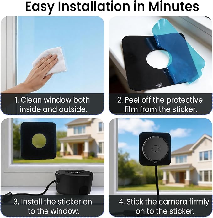 2K 3MP Window Camera, 5GHz & 2.4GHz WiFi Dome Cameras - Image 7