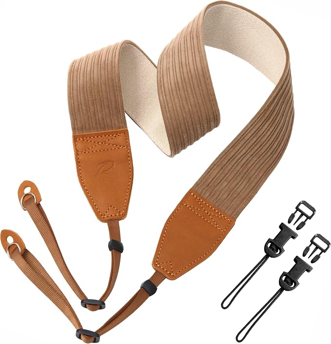 Padwa Lifestyle Camel Corduroy Camera Strap by PadwaLifestyleCameraStrap