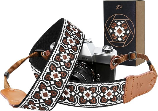 Padwa Lifestyle Brown Flower Camera Strap by PadwaLifestyleCameraStrap