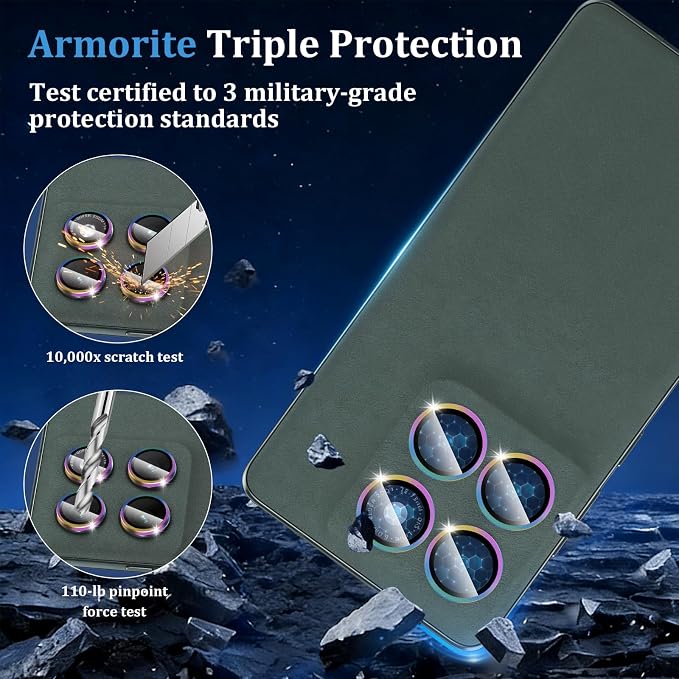 Compatible with Motorola Moto Edge 2025 Camera Lens Protector, Individual Metal - Image 5