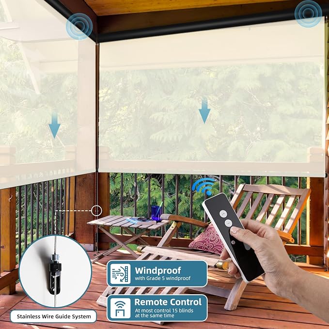 SmartWings Motorized Outdoor Shades - Image 2