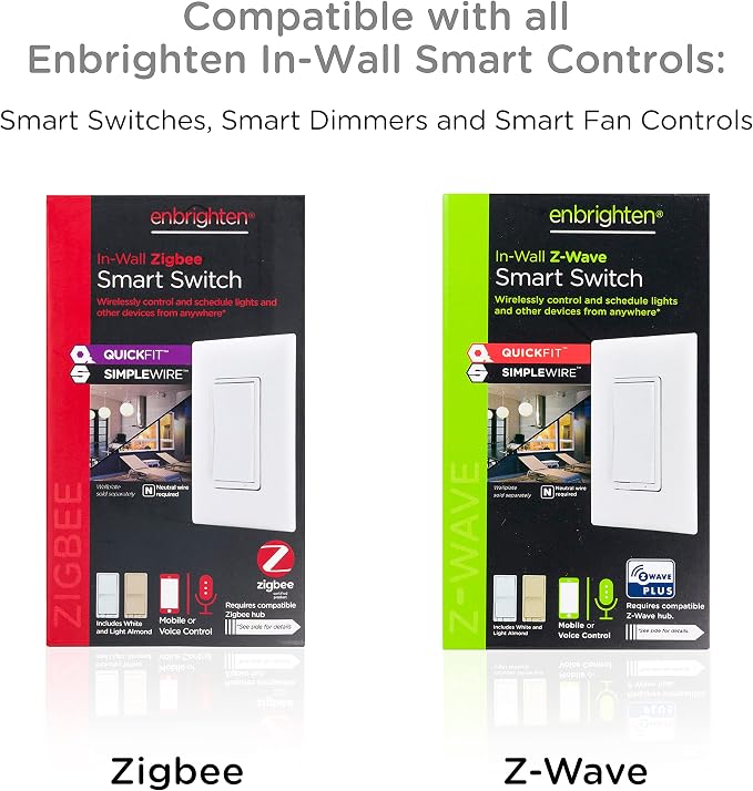 Enbrighten Add-On Switch QuickFit and SimpleWire, In-Wall Rocker Paddle - Image 5