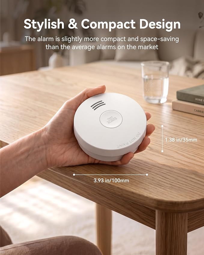 SITERWELL Smoke Detector Fire Alarms, 10 Year Battery Smoke Alarm Fire Detectors - Image 6