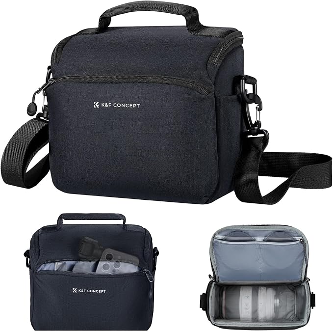 K&F CONCEPT Camera Sling Bag Small Crossbody Camera Case DSLR/SLR/Cute Compact by KFCONCEPT