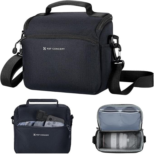 K&F CONCEPT Camera Sling Bag Small Crossbody Camera Case DSLR/SLR/Cute Compact by KFCONCEPT