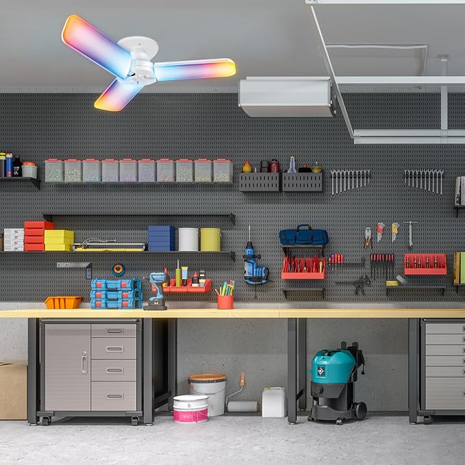 Feit Electric Smart LED Garage Light, 4000 Lumens RGBW Color Changing - Image 8