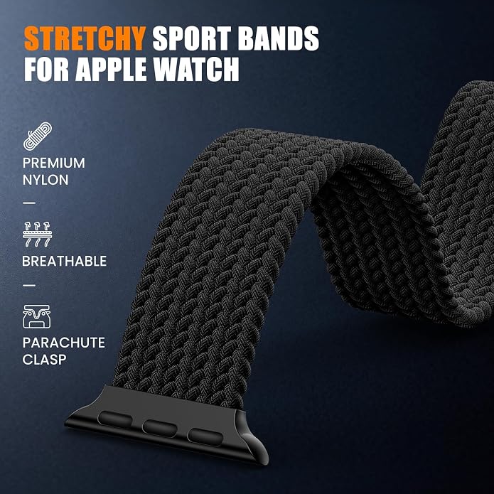 Elastic Sport Band for Apple Watch Ultra 3/2/1 Bands 49mm 46mm 45mm 44mm 42mm - Image 2