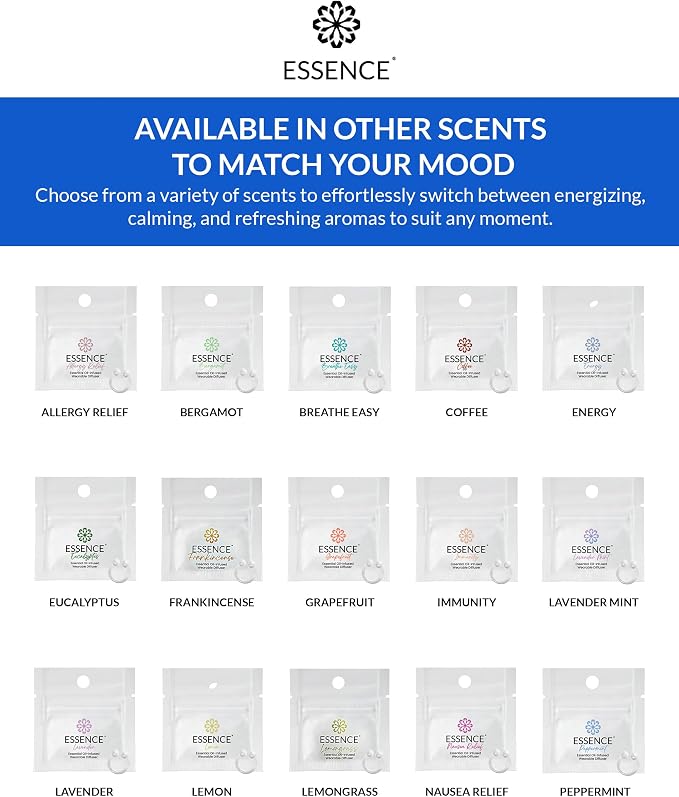 Essence Wearable Aromatherapy Nasal Diffuser – Peppermint Essential Oil Nose - Image 7
