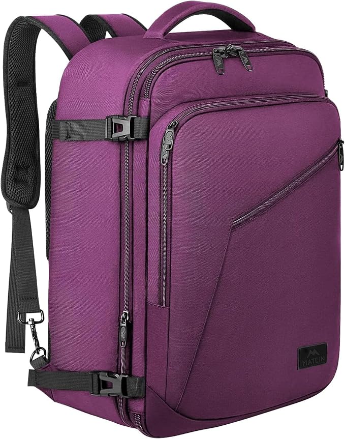 MATEIN Carry on Backpack for Women, 27L Flight Approved Backpack for Teacher by MATEIN