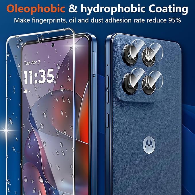Designed for Motorola Moto G Stylus 5G 2025 Tempered Glass Screen Protector + - Image 5