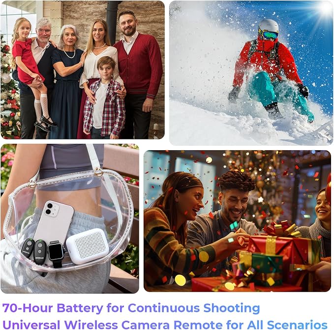 Upgraded USB-C Rechargeable Wireless Camera Remote Control Shutter Release - Image 9