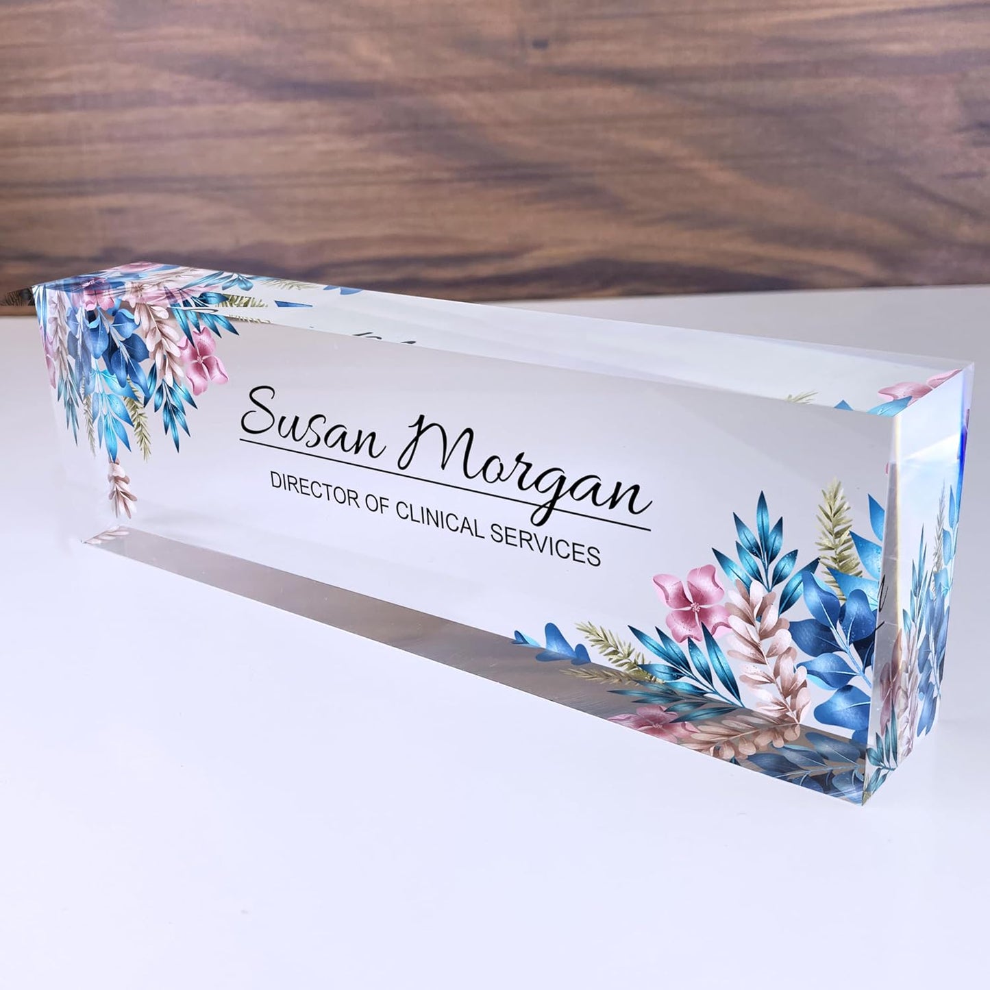 ARTBLOX | Teacher Desk Name Plate, Name Plate for Desk Gift for Teacher, Personalized Teacher Gifts, Teacher Sign, Teacher Gift for Women,Office Décor