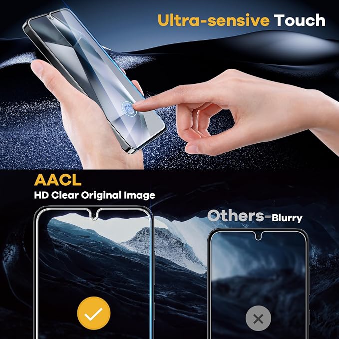AACL 4-Pack for Samsung Galaxy S25/S24 Screen Protector 5G, Film for S24 and - Image 6