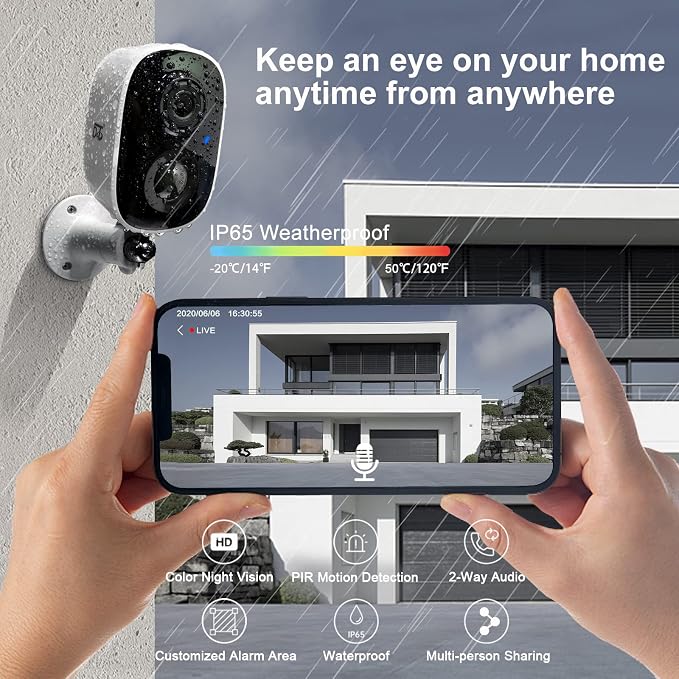 DCT Security Cameras Wireless Outdoor: WiFi Battery Cameras - Image 7