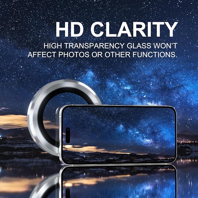 Choiche Compatible for iPhone 16 Pro/iPhone 16 Pro Max Camera Lens Protector - Image 5