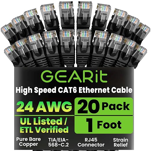 GEARit Cat 6 Ethernet Cable Pack by GEARit