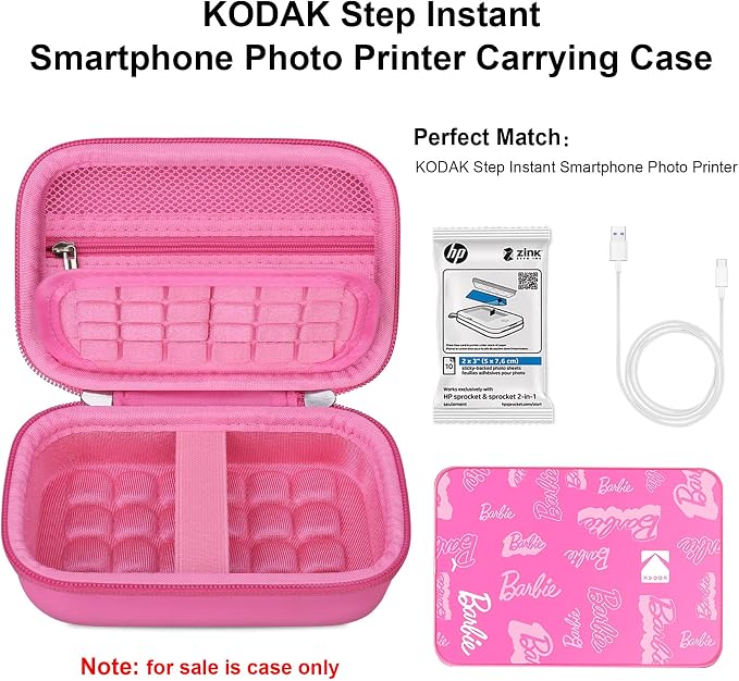 Elonbo Carrying Case for KODAK x Barbie Instant Smartphone Barbie Photo Printer - Image 2
