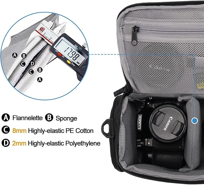 CADeN Camera Shoulder Crossbody Bag Case Compatible - Image 4