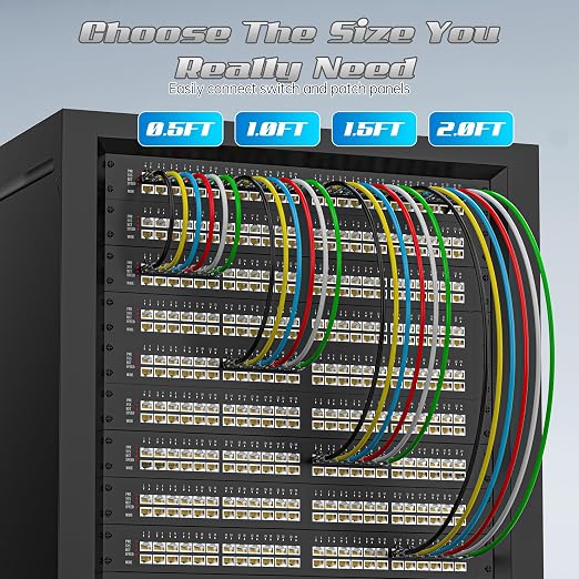 1 Foot Cat6 Patch Cables, Solid Pure Copper Patch Cord, Cat 6 Ethernet Cable - Image 6