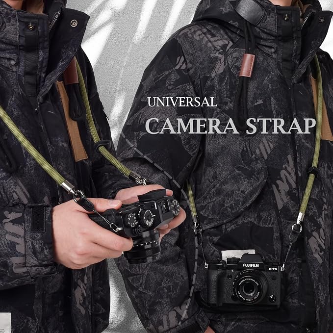 VOVMOEYA Nylon Braided Camera Rope Strap, Camera Neck Shoulder Strap - Image 2