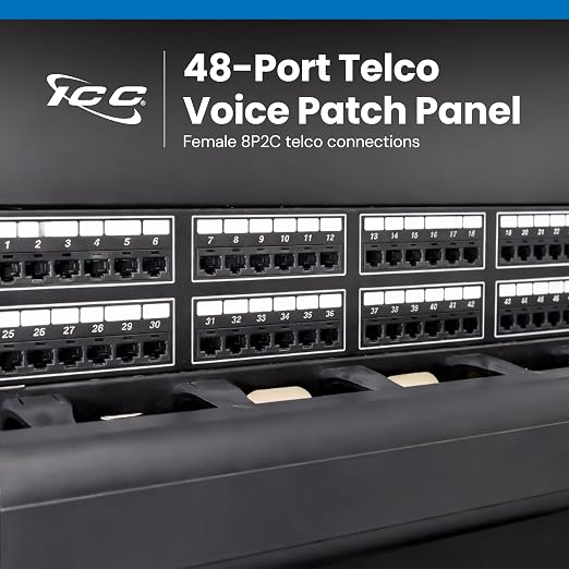 ICC Voice 8P2C Telco Patch Panel - Image 2