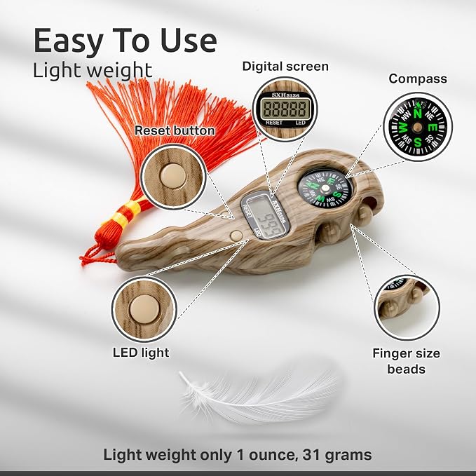 Digital Finger Tasbih with Compass & Night Light - Image 2
