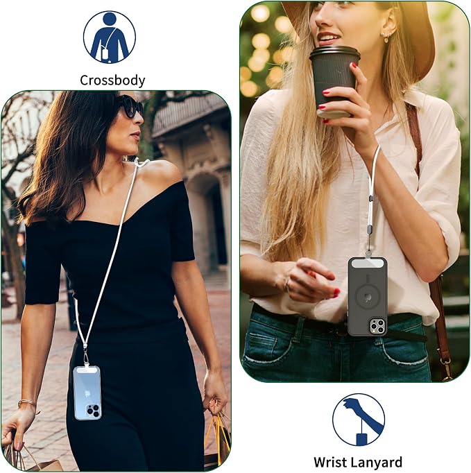 CACOE Phone Lanyard 2 Pcs-1 Pcs Adjustable Neck Strap, 2 Pads, Universal - Image 8
