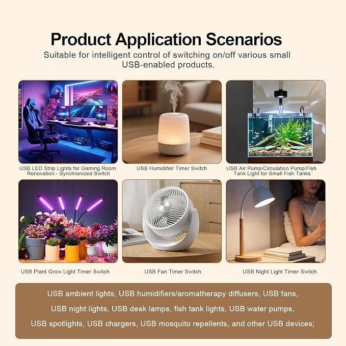 Fugetek Matter Smart USB Plug/Switch, Compatible - Image 4