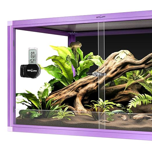 REPTI ZOO Magnetic Reptile Thermometer and Humidity Gauge, Digital LCD - Image 7