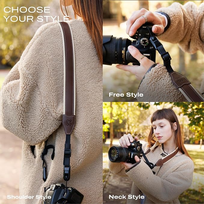 C Coiro Classic Leather Camera Strap - Image 4