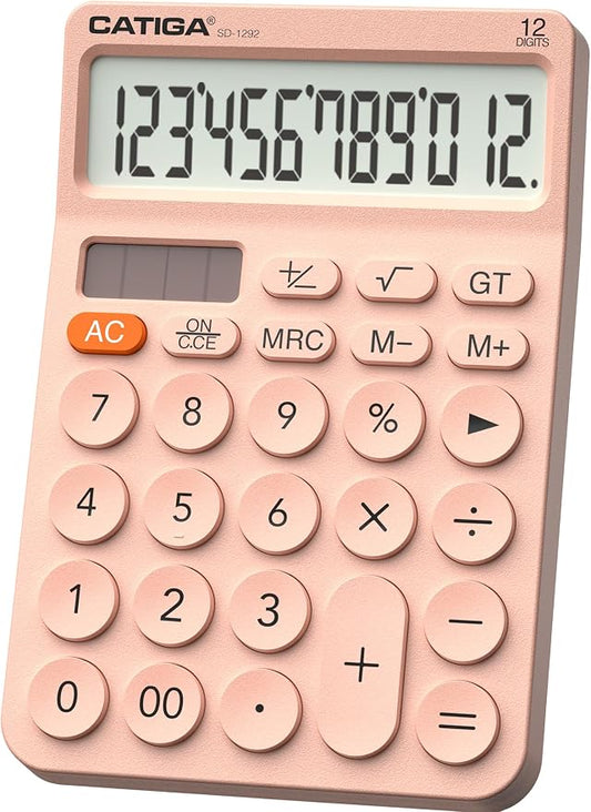 CATIGA 12 Digit Desktop Calculator Basic Desk Calculator by CATIGA