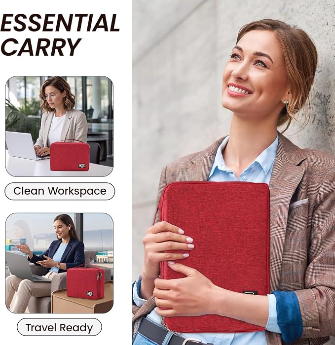 Large Electronic Organizer Travel Case, Double Layer Tech Accessories Bag - Image 7
