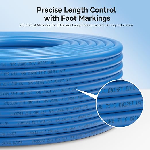 Cable Matters 10Gbps in-Wall Riser Cat 6A Bulk Ethernet Cable - 500ft - Image 5