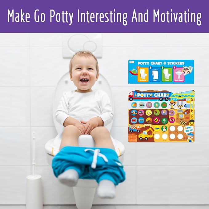 Potty Training Sticker Chart for Kids, 15 Incentive Potty Charts & 630 Stickers - Image 5