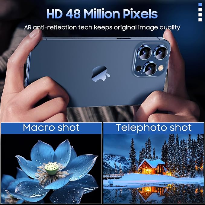 Uyiton Compatible with iPhone 15 Pro/iPhone 15 Pro Max Camera Lens Protector - Image 3