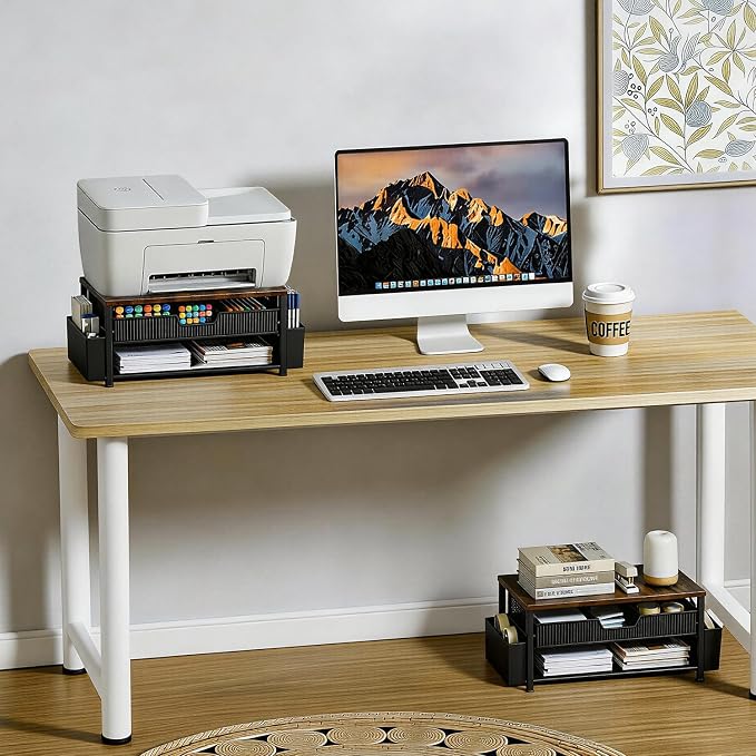 Printer Stand for Desk, Desk Organizer - Image 5